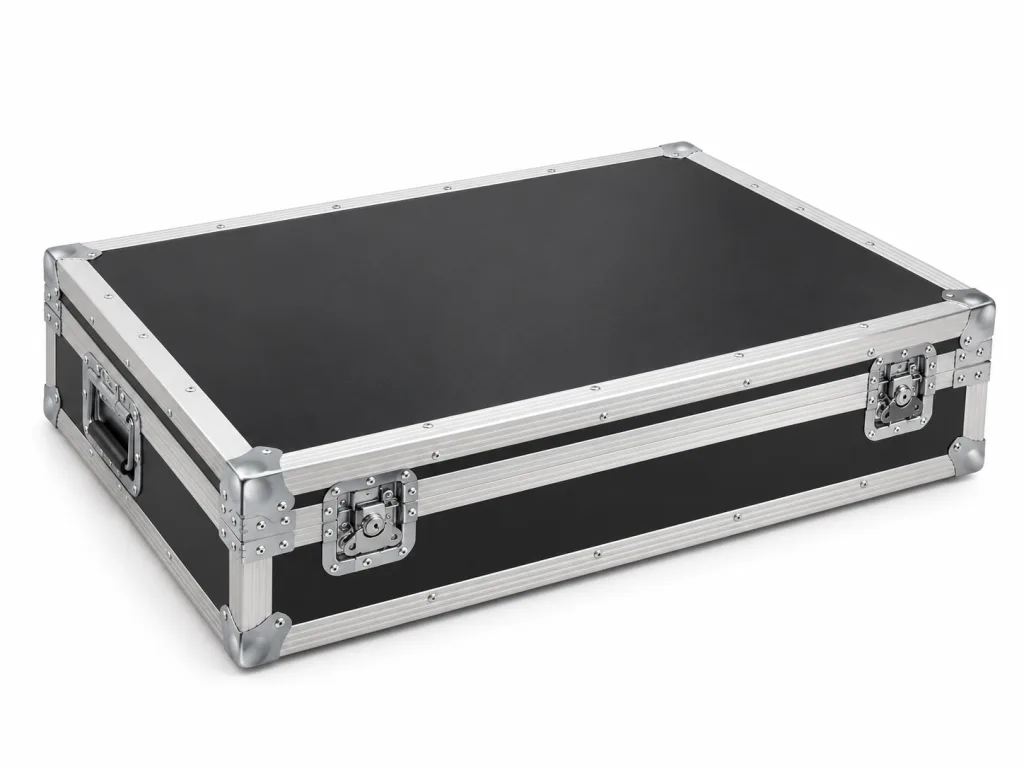 Tolkcabine opgeborgen in een flightcase